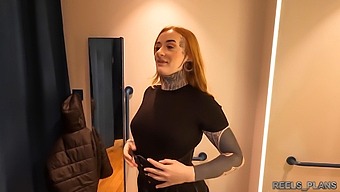 Azura Alii, A Voluptuous British Coed, Experiences A Triple Penetration In The Dressing Room With Two Unknown Individuals