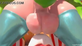 Princess Rosalina Futa Gives A Great Blowjob In This Animated Porn Video.